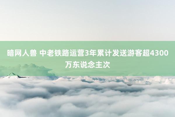 暗网人兽 中老铁路运营3年累计发送游客超4300万东说念主次