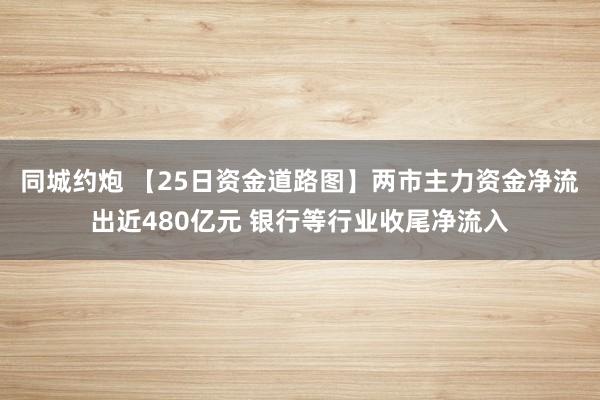同城约炮 【25日资金道路图】两市主力资金净流出近480亿元 银行等行业收尾净流入
