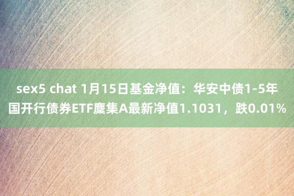 sex5 chat 1月15日基金净值：华安中债1-5年国开行债券ETF麇集A最新净值1.1031，跌0.01%